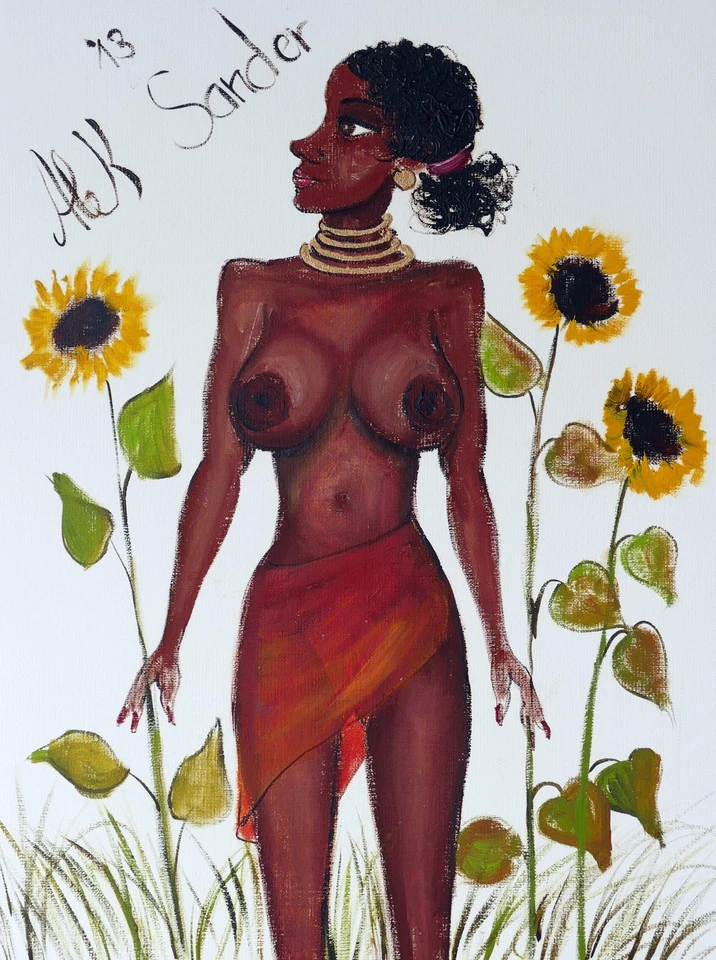 Alek SANDER, Bella im Garten aus 2013 - Mischtechnik - Bild 1 von 1