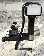 SUNPAK AUTO 611 Thyristor Handle Mount Flash w/Power Supply  Diffuser Tested