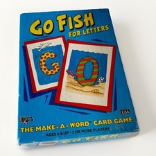 VINTAGE 1995 - Go Fish For Letters The Make-A-Word Card Game - University Games