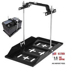 Battery Hold Down Tray Kit, Universal Battery Storage Holder, Metal Battery
