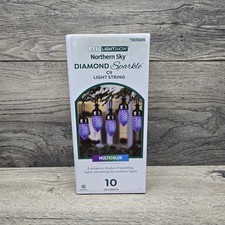 Gemmy Northern Sky Diamond Sparkle Multicolor LED String Light 10 Ct - 10.5 Feet