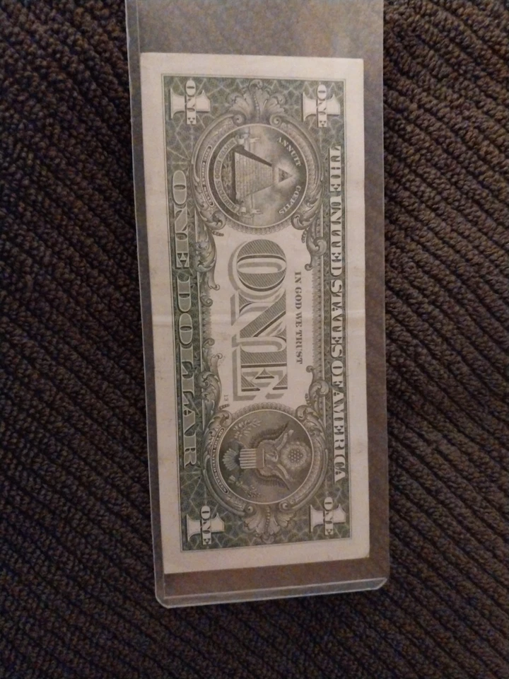 ONE DOLLAR FANCY BIRTHDAY/ANNIVERSARY NOTE [AUGUST 22, 1968]  SN # L 19682208 A - Image 4 of 4