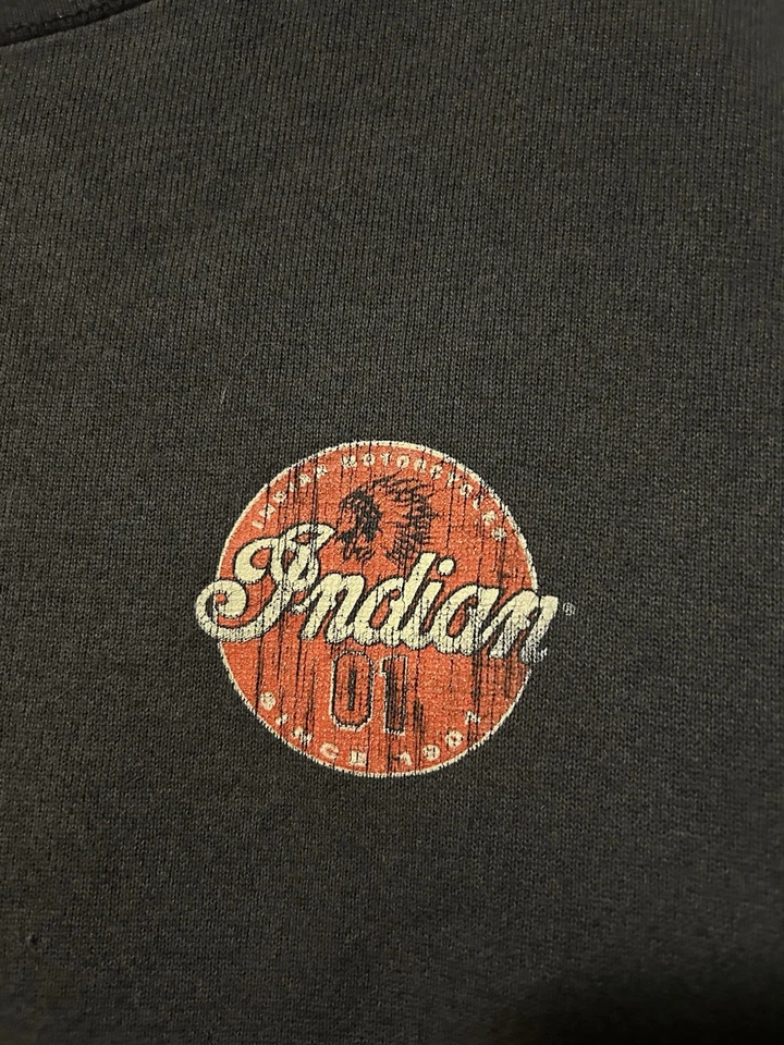 Vintage Rare Indian Motorcycle Sweatshirt Size Large Made In USA - Image 3 of 4