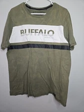 Buffalo David Bitton Olive Green Shirt Men XL
