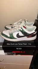 Nike Dunk Low Retro PRM Tartan Plaid White Black DV0827-100