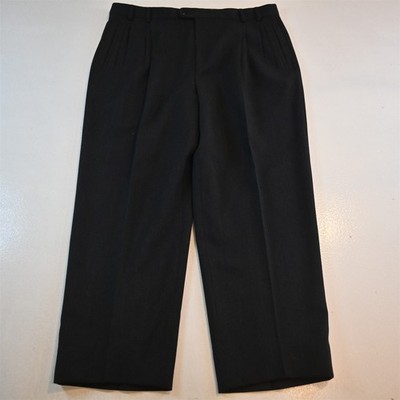 Zanella 36x30 Gray 100% Winterweight Wool Jesse Pleated Italy Dress Mens Pants