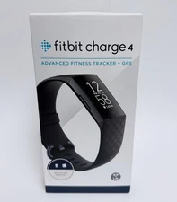 Fitbit Charge 4 BLACK Fitness Activity Tracker Heart Rate Fitness Wristband New