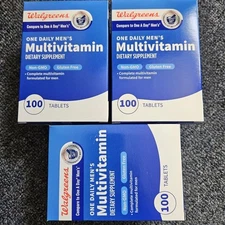 (3) One A Day Mens Complete Multivitamin Walgreens Brand Exp 4/2026 "Compare To"