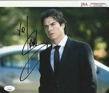 IAN SOMERHALDER SIGNED VAMPIRE DIARIES 8x10 PHOTO - JSA COA