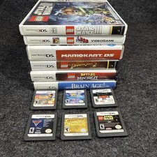 Lot Of 12 Nintendo DS games Mario Cart Star Wars Indiana Jones Spongebob Cars 2
