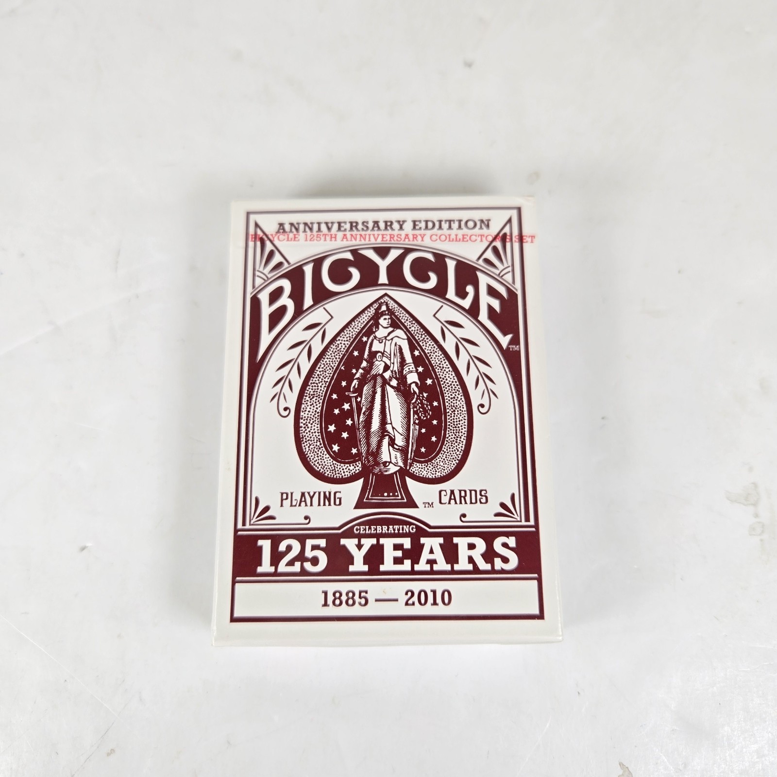 125th Anniversary Playing Cards Maroon / Brown 2010 New Sealed