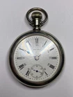 Antique Waltham 17 Jewels Coin Silver Pocket Watch, Pre-Owned, Runs (39-#21)
