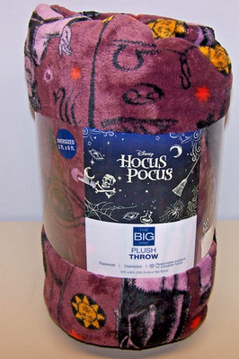 Disney HOCUS POCUS Sanderson Sisters 60''x72'' Throw Blanket WITCH New HALLOWEEN