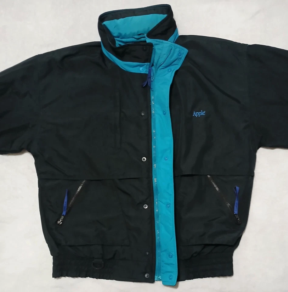 Vintage Apple Computers Jacket L Gear For Sports Full Zip Waterproof 90's Accent - Image 3 of 4