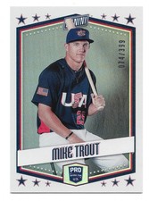 2018 Panini Father's Day - USA Baseball Mike Trout #USA2 074/399
