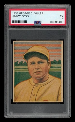 1933 George C. Miller Set-Break Jimmy Foxx PSA 5 EX
