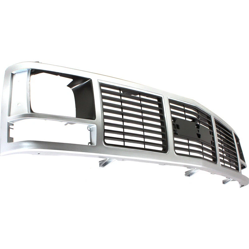 Conjunto de rejilla plateada para GMC C2500 K2500 K1500 C1500 C3500 K3500 1988-1993 Foto 2 de 4