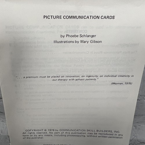 1987 Picture Communication Skill Builders de Phoebe Schlanger - Imagen 6 de 7