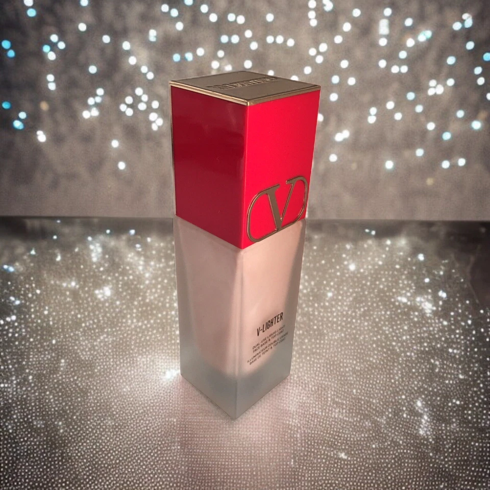 HTF Valentino V-Lighter Dual Use Liquid Face Base & Top Coat 25ml/.84 fl oz ROSA - Image 3 of 4