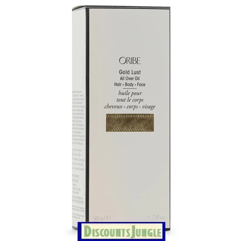 Elixir vegano Oribe Gold Lust All Over Oil para cabello cuerpo y rostro 1,7 oz 100 % AUTO Foto 2 de 4