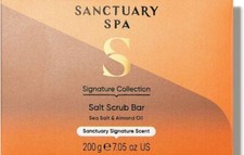 Sanctuary Spa Salt Scrub Bar 200g Exfoliating Flakes of Sea Salt Deluxe Soap Bar