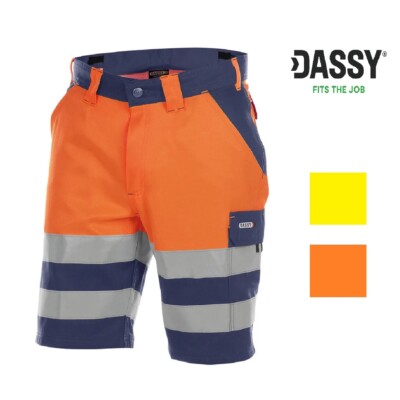 DASSY Warnschutz Shorts VENNA Hose Arbeitshose kurz Warnschutzhose Bermuda 
