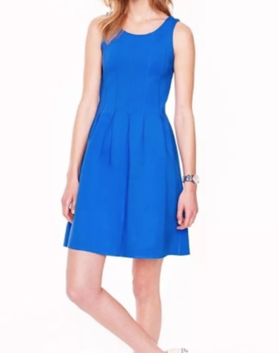 NEW J. Crew Sky Blue Ponte Pleated Seamed Fit Flare Dress 12 Beautiful $128 | eBay NEW J. Crew Sky Blue Ponte Pleated Seamed Fit Flare Dress 12 Beautiful $128 | eBay
