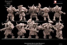 Minotaur Warriors Multi Part kit - Avatars of War Chaos Beastmen