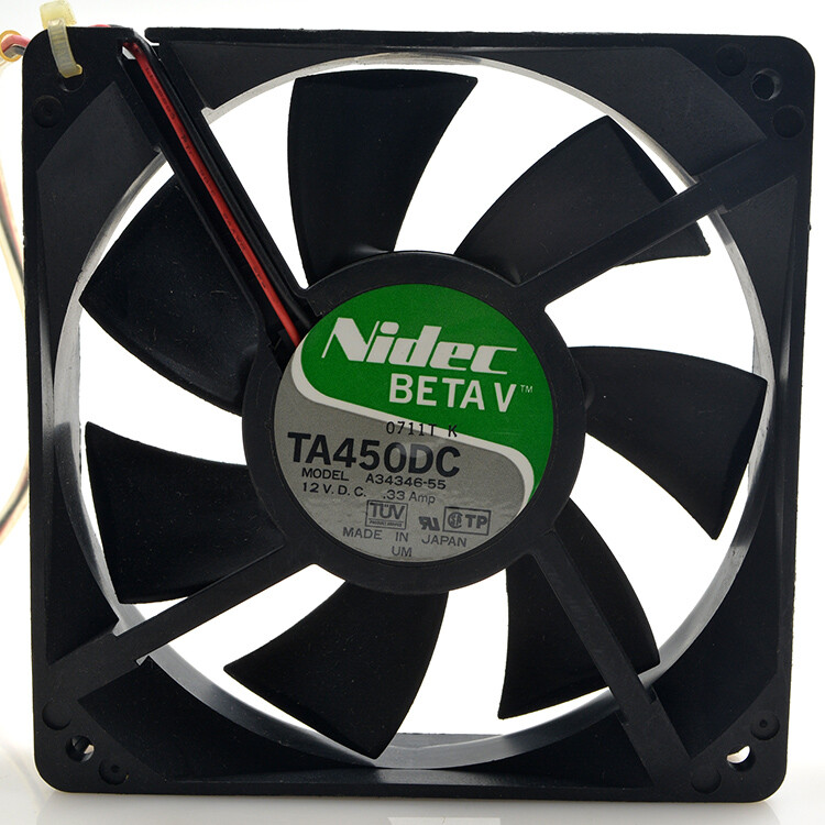 Nidec A34346-55 DC12V 0.33A 12025 2-pin server chassis power supply fan
