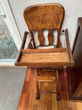 Antique baby high chair 1900's