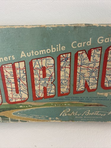 Vintage 1958 Touring Automobile Car Travel Card Game Parker Brothers - Complete - Picture 8 of 10