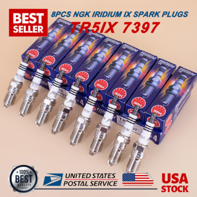 #ad 8PCS IRIDIUM IX NGK SPARK PLUGS TR5IX 7397 FOR FORD GM CADILLAC CHEVROLET NEW $29.45