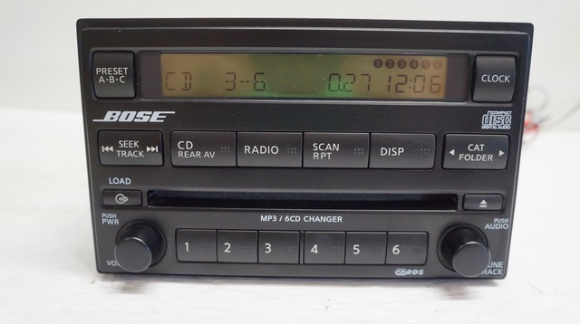 2006 Nissan Pathfinder 2005-2007 Bose 6 Disc CD Radio Receiver OEM