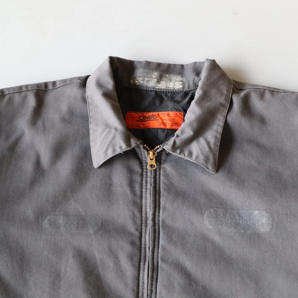 Vintage Utility Mechanics Bomber Jacket Workwear Large Gas Station Skater - Image 2 of 4