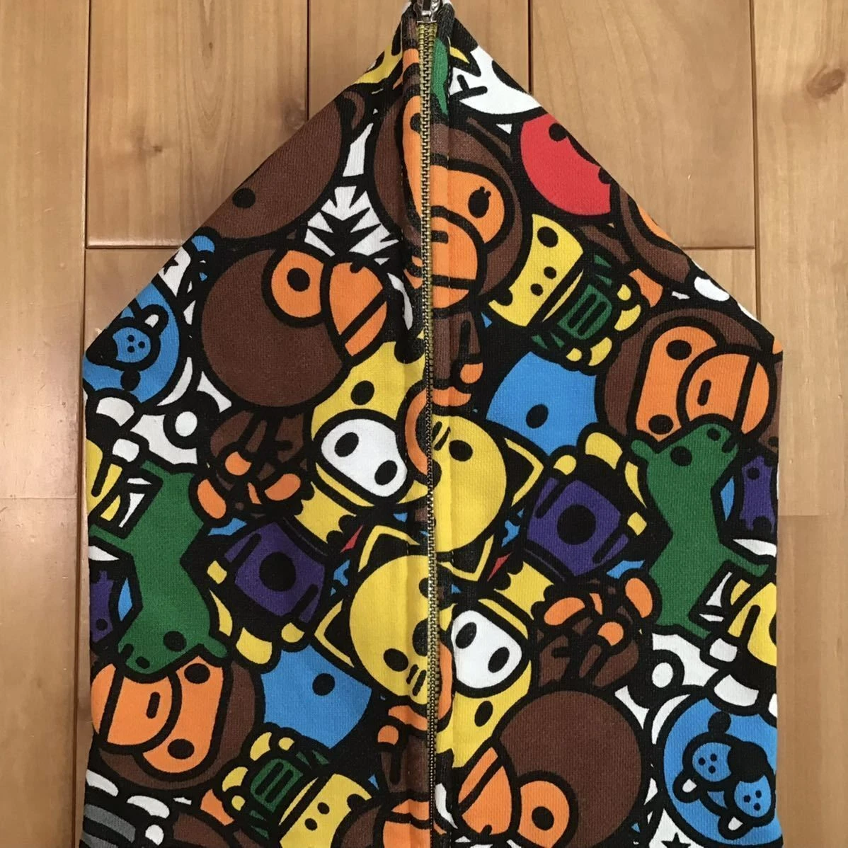 A BATHING APE (BAPE) Felpa con cappuccio e zip intera BAPE Animal Safari Milo una scimmia da bagno NIGO taglia M 2504TY