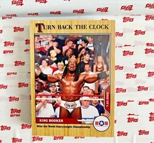 2021 TOPPS NOW WWE TURN BACK THE CLOCK KING BOOKER #2 WORLD CHAMPIONSHIP PR-113