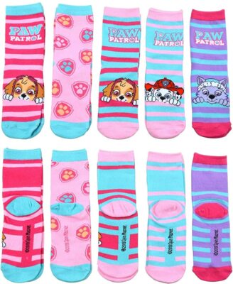 United Labels 5 Paia Di Calzini Per Bambini Paw Patrol, Morbidi E Traspiranti, Multicolore, Taglie Da 92-134