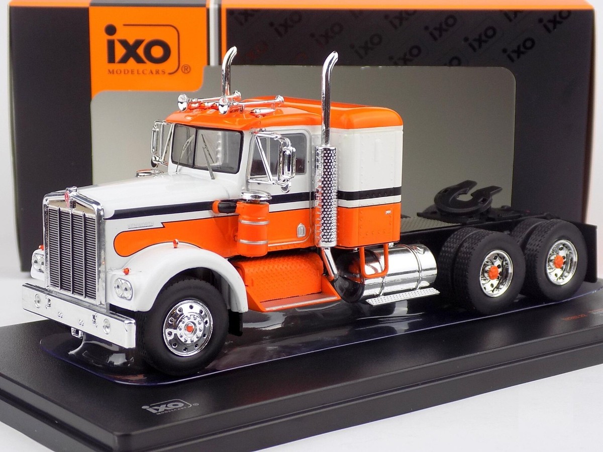 1970 KENWORTH W925 TRACTOR TRUCK 3-ASSI ORANGE WHITE 1:43 SCALE BY
