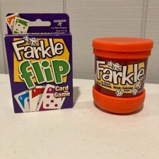 New Open Box! FARKLE Gift SET Dice Game & Flip Card Game Family Game Night