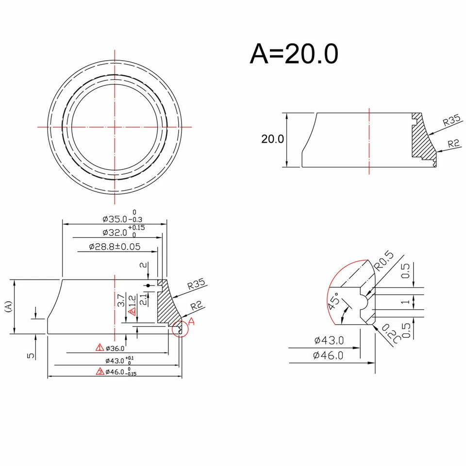 1-1/8" OMNI Racer WORLDS LIGHTEST Headset Conical Carbon Spacer 20mm MATTE - Image 4 of 4