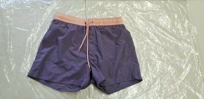 purple swimming shorts