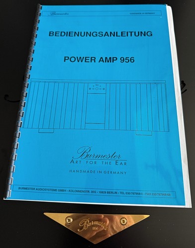 Burmester 956 MK2 Endverstärker schwarz Top Klang, Top Zustand Erstbesitzer ! - Bild 7 von 9