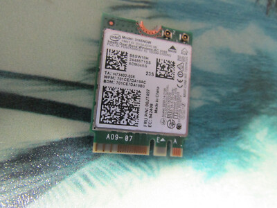Intel Dual Band Wireless-AC 3165 3165NGW 802.11AC WiFi + Bluetooth 4.0 NGFF Card