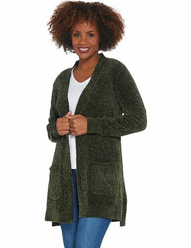 Front Petite Cardigan Sweater 