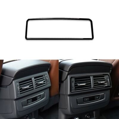 Piano Black Interior Rear Air Vent Outlet Frame Trim For Audi Q7 SQ7 4M 2016-19