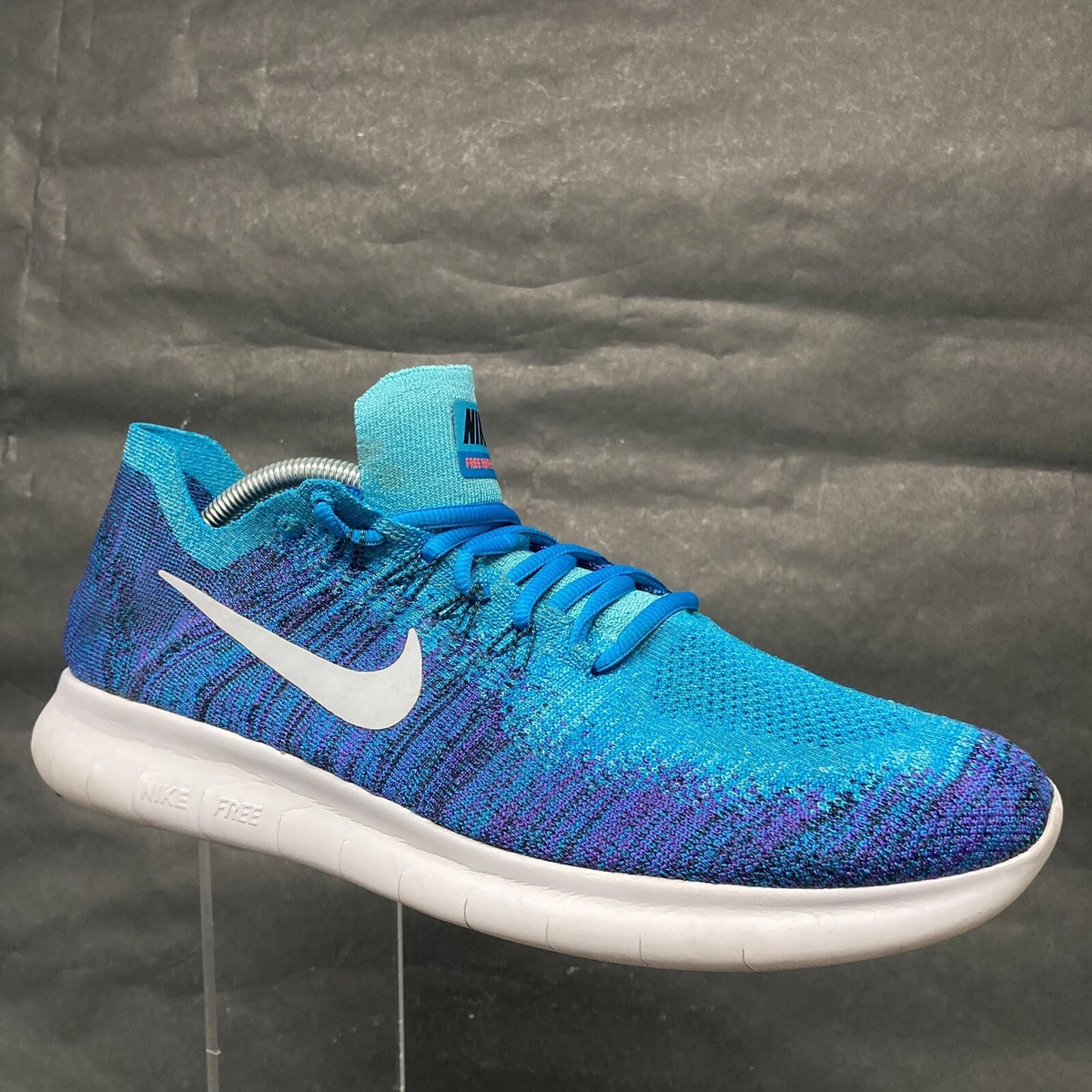 Nike free rn flyknit 2017 royal blue Clearance
