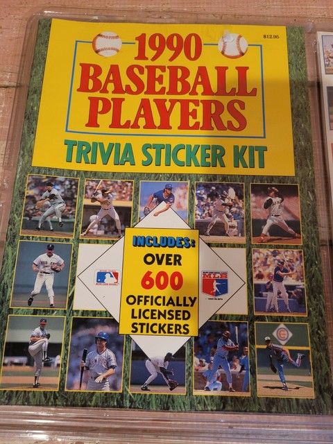 1990 MLB Baseball Players Trivia Sticker Kit 1989 For Sale Online EBay