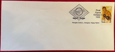 3 October, 1993 Final Game, Rangers Stamped Envelope, Nolan Ryan, George Brett