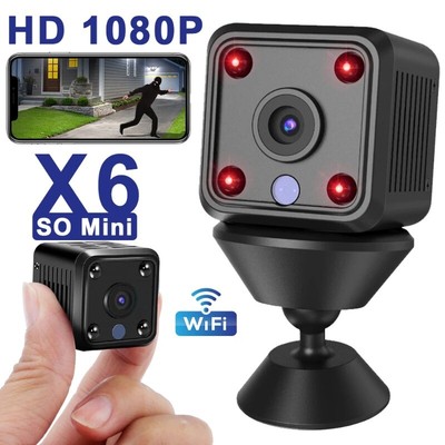 Mini Spy Camera 1080PWifi Sports Wireless Security Surveillance Built-in Battery