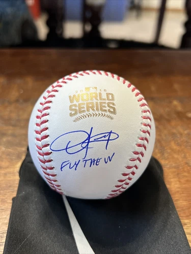 Dexter Fowler Signed 2016 World Series Baseball JSA Coa Cubs Autographed